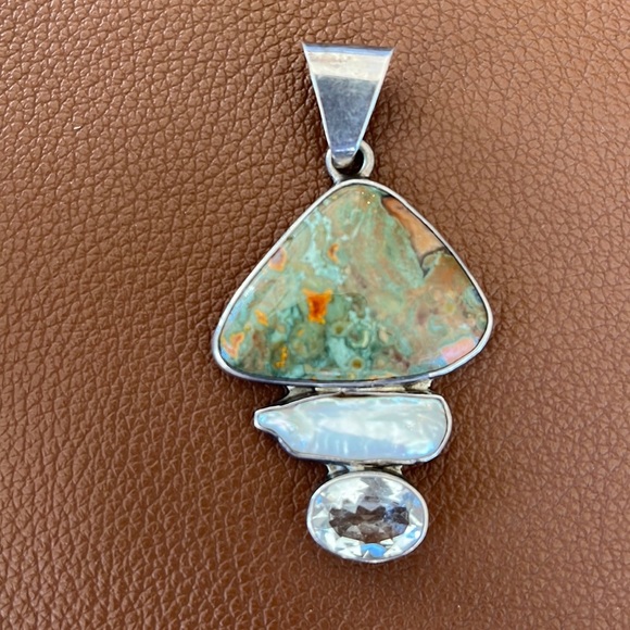 Three stone‎ pendant - Picture 1 of 3